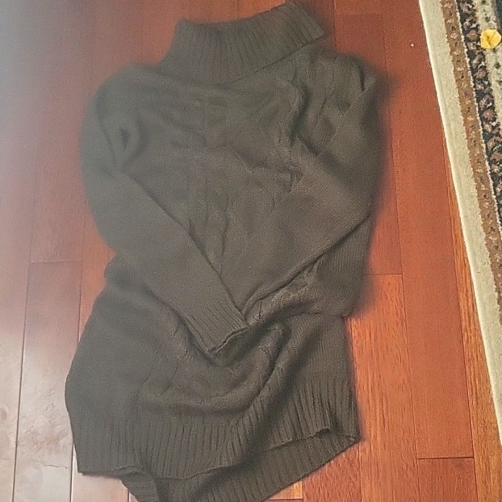 Iz Byer Long Sleeve Forest Green Sweater Dress